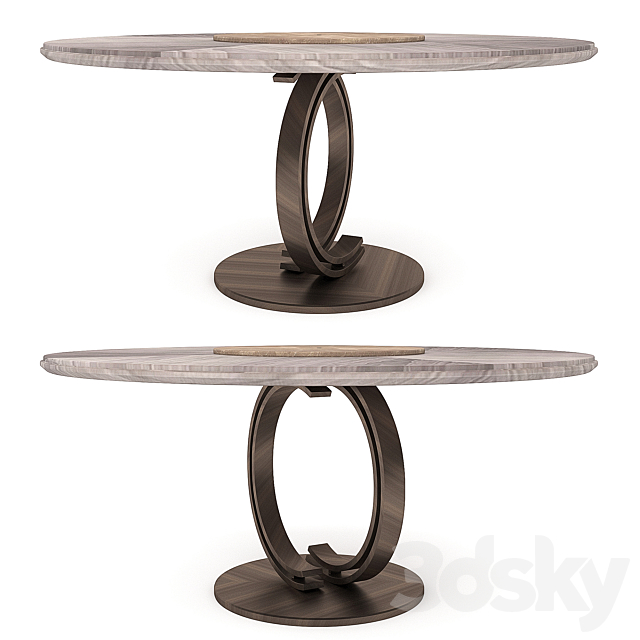 Round Dining Table Blue Moon 3DSMax File - thumbnail 1