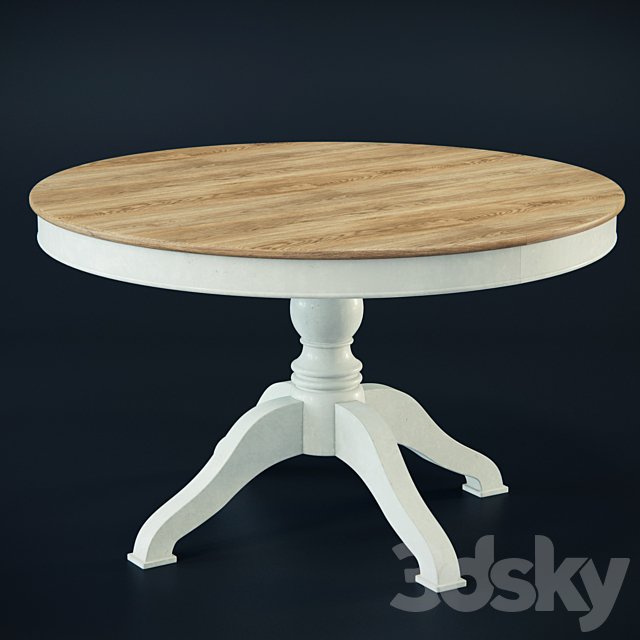 round dining table FullHouse 1DTNA018 3DSMax File - thumbnail 1