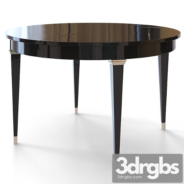 Round dining table in art deco style. 2 3dsmax Download - thumbnail 1