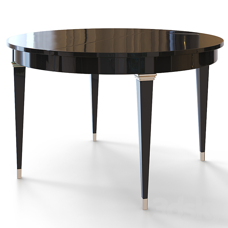 Round dining table in art deco style. 3DS Max - thumbnail 1