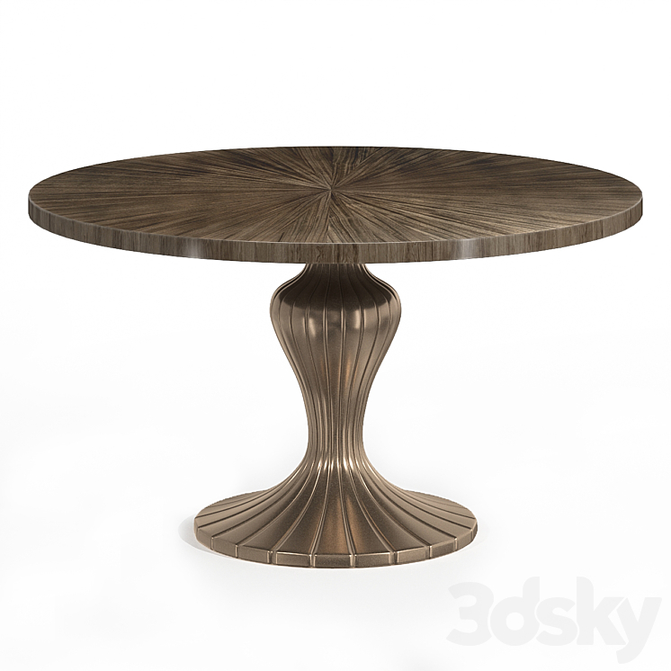 Round Table Table Discussion Caracole 3DS Max - thumbnail 1