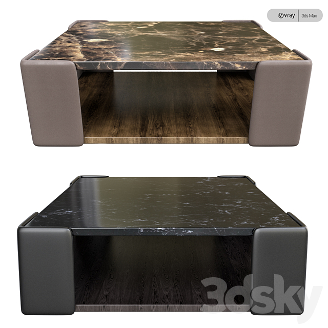 Rubix Coffee Table 3DSMax File - thumbnail 2