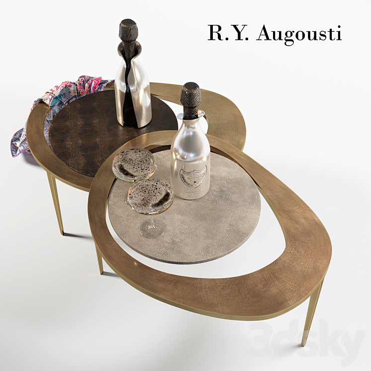 RYAugousti Coffee Tables 3DS Max - thumbnail 1