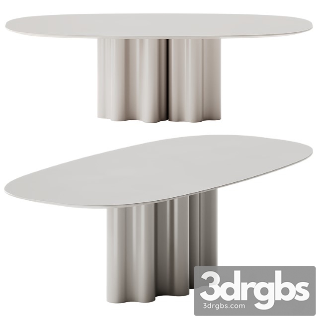 Saba Italia Teatro Magico Oval Table 3dsmax Download - thumbnail 1