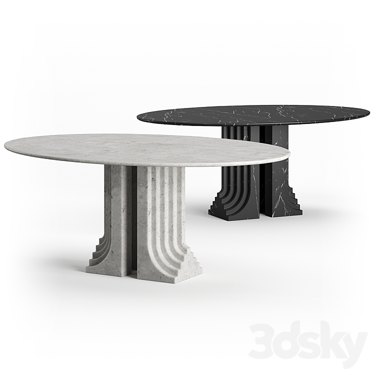 Samo Table by Carlo Scarpa 3DS Max Model - thumbnail 2