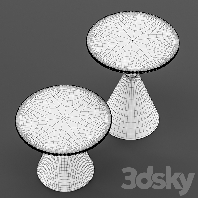 Sancal pion petra sidetables 3DS Max Model - thumbnail 4