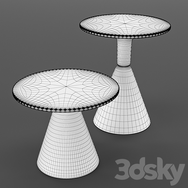 Sancal pion petra sidetables 3DS Max Model - thumbnail 5