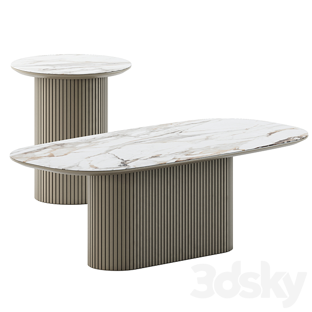 Santiago Coffee tables by Boconcept 3DS Max Model - thumbnail 2