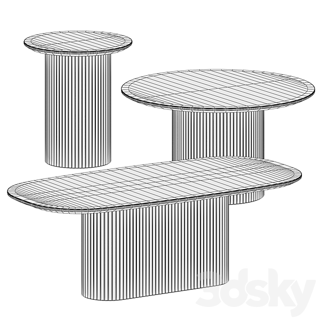 Santiago Coffee tables by Boconcept 3DS Max Model - thumbnail 5