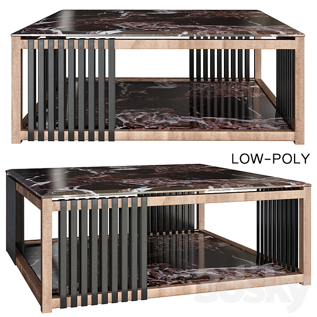 Sasso series coffee table 3DSMax File - thumbnail 1