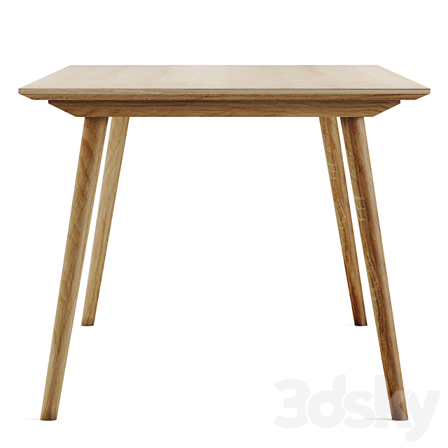 Scandinavian table 3DS Max Model - thumbnail 2