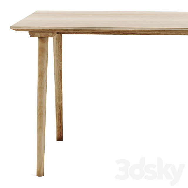 Scandinavian table 3DS Max Model - thumbnail 3