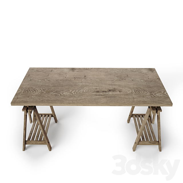 Scandinavian table 3DSMax File - thumbnail 2