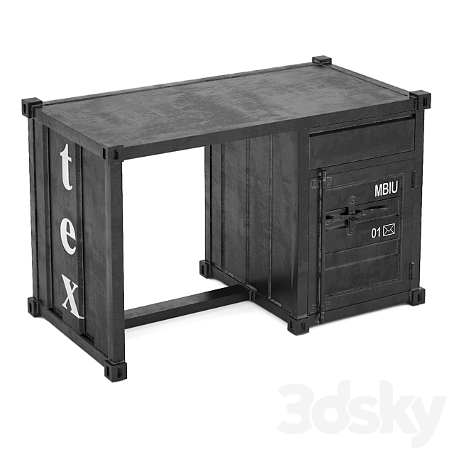 Sea Container desk 3DSMax File - thumbnail 1