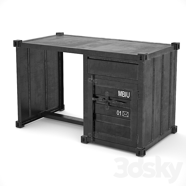 Sea Container desk 3DSMax File - thumbnail 3