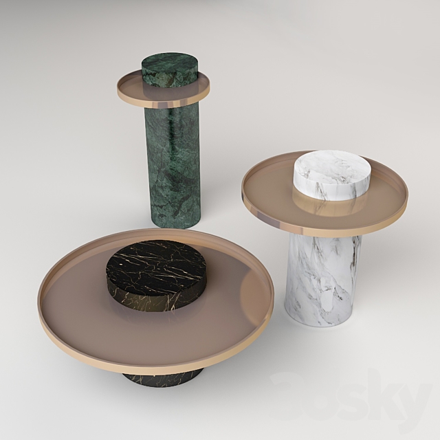 Sebastian Herkner SALUTE TABLE 3DS Max Model - thumbnail 2