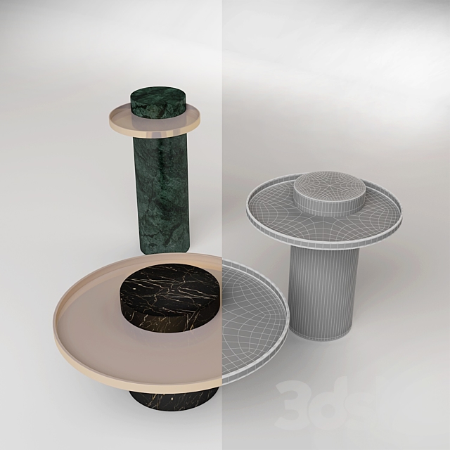 Sebastian Herkner SALUTE TABLE 3DS Max Model - thumbnail 3