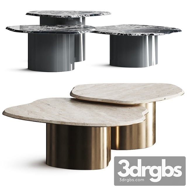 Secolo Fragment Coffee Tables 3dsmax Download - thumbnail 1