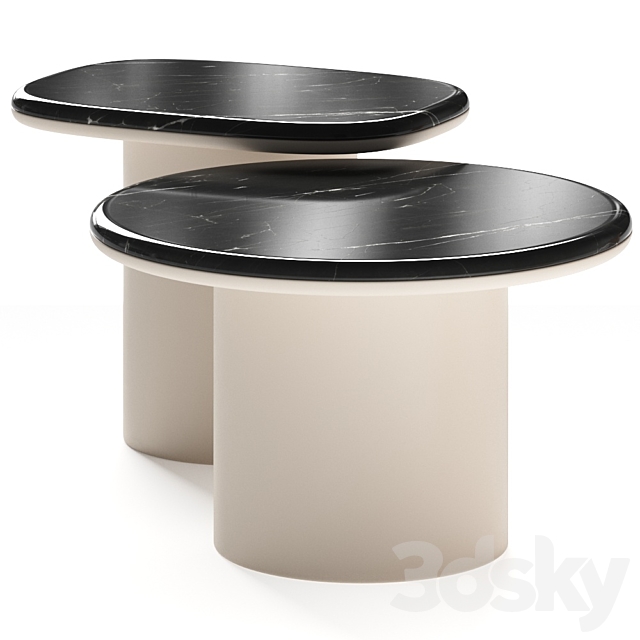 Secolo Gemini Coffee Tables 3DS Max Model - thumbnail 2