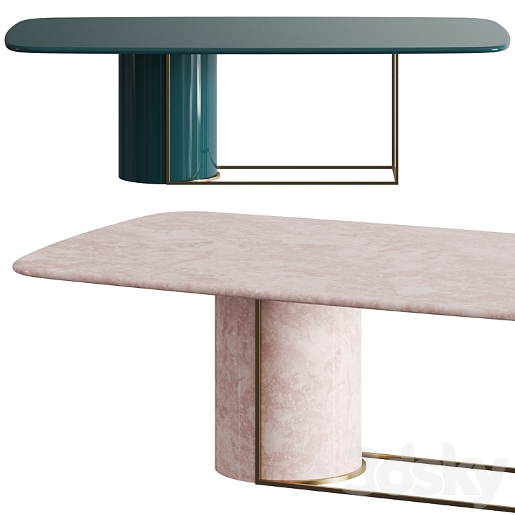 Secolo Horus Dining Table 3DS Max - thumbnail 1