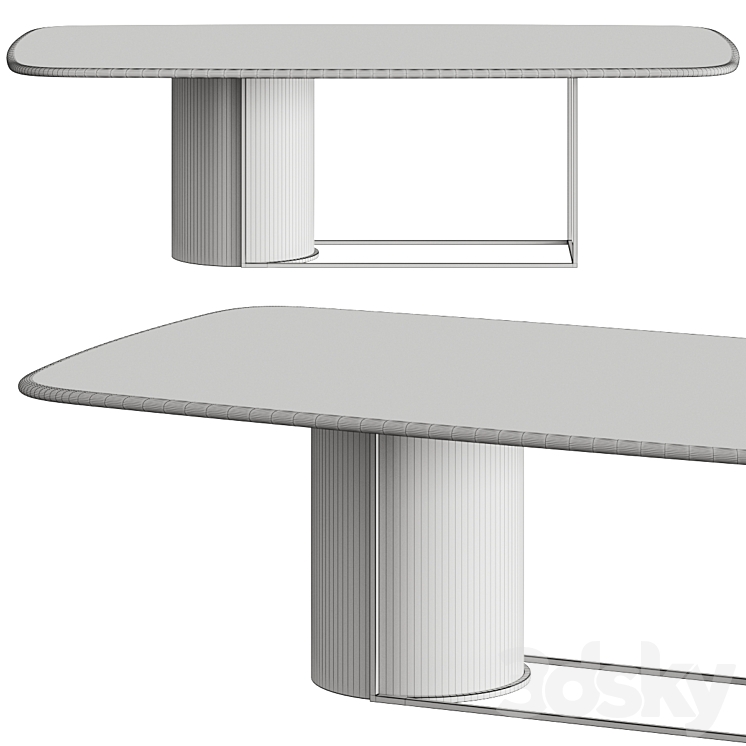 Secolo Horus Dining Table 3DS Max - thumbnail 2