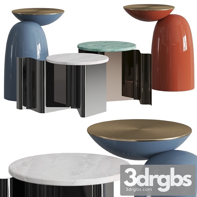 Secolo pingu and sketch coffee & side tables 2 3dsmax Download - thumbnail 1