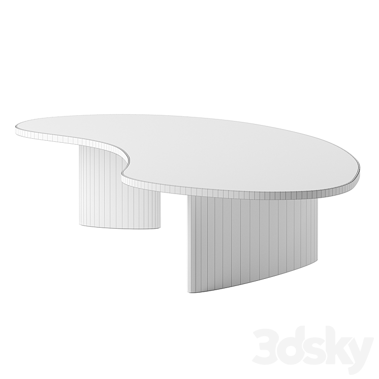 Senses bean coffee table by Bulo 3DS Max Model - thumbnail 2