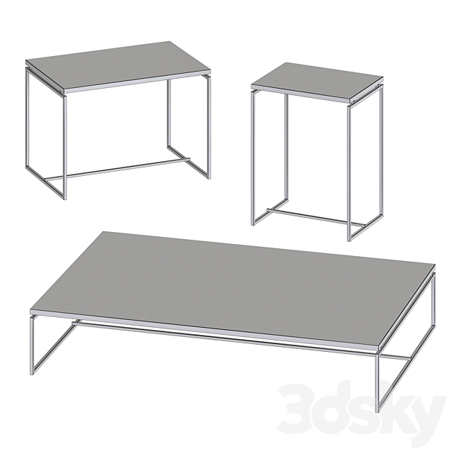 Serax Dialect – coffee tables 3DS Max Model - thumbnail 2