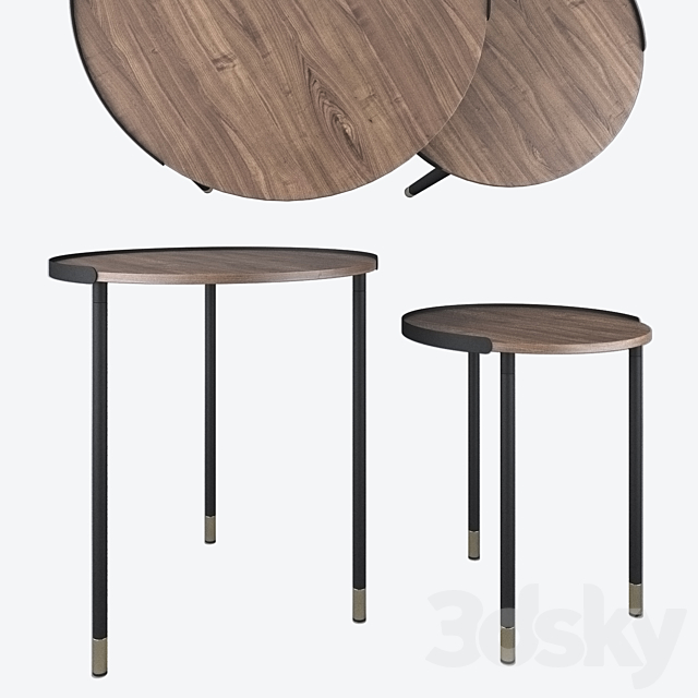 Set of 2 tables ALINER CC0756M46. La Forma 3DSMax File - thumbnail 1