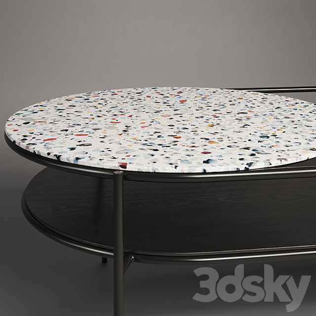 Set of 3 Woud Verde Coffee Tables 3DSMax File - thumbnail 2