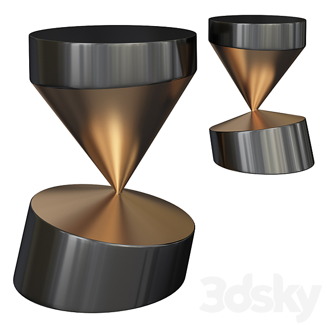 SET OF TWO THE WHIRLING TWINS COFFEE TABLES 3DSMax File - thumbnail 1