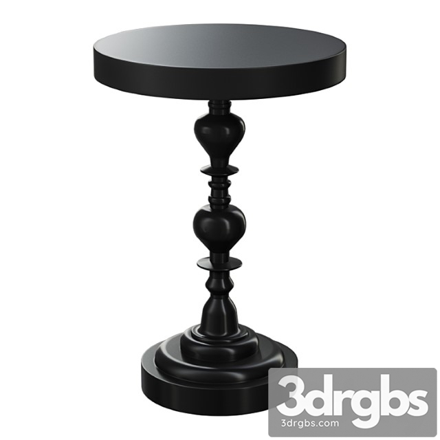 Shaine side table black metal - thumbnail 1