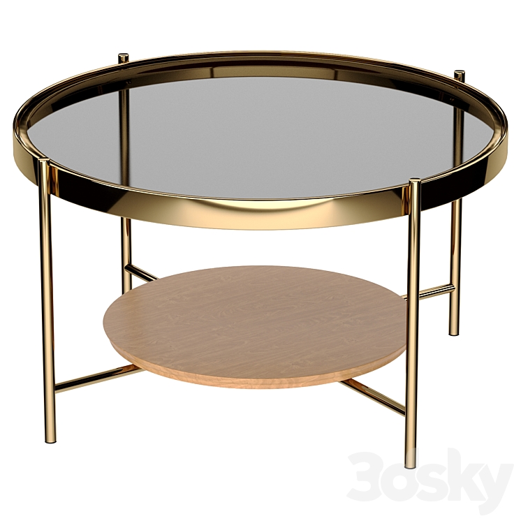 Sheffilton coffee table 3DS Max Model - thumbnail 1