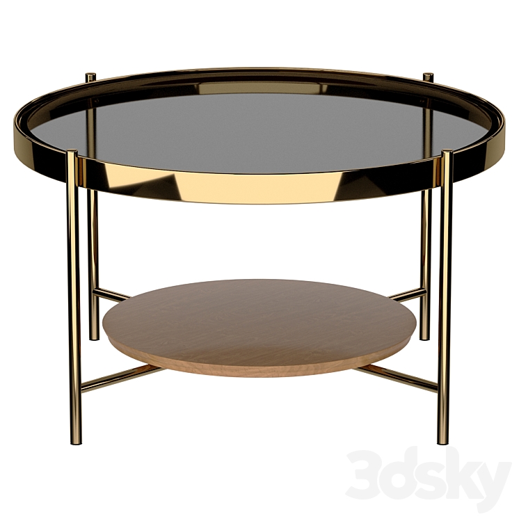 Sheffilton coffee table 3DS Max Model - thumbnail 2