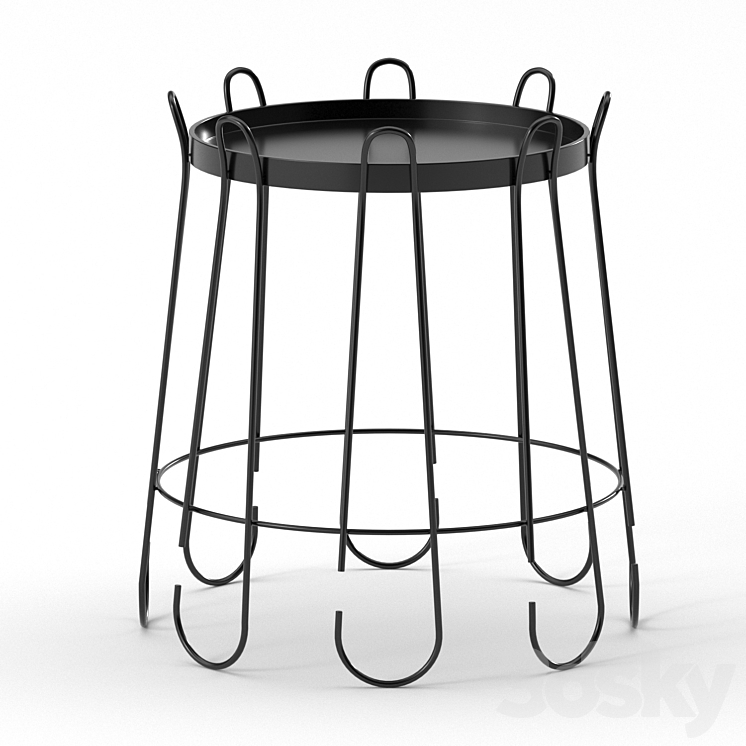 Sheffilton table 3DS Max Model - thumbnail 2