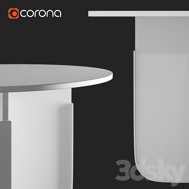 SHELL | TABLE 3DSMax File - thumbnail 3