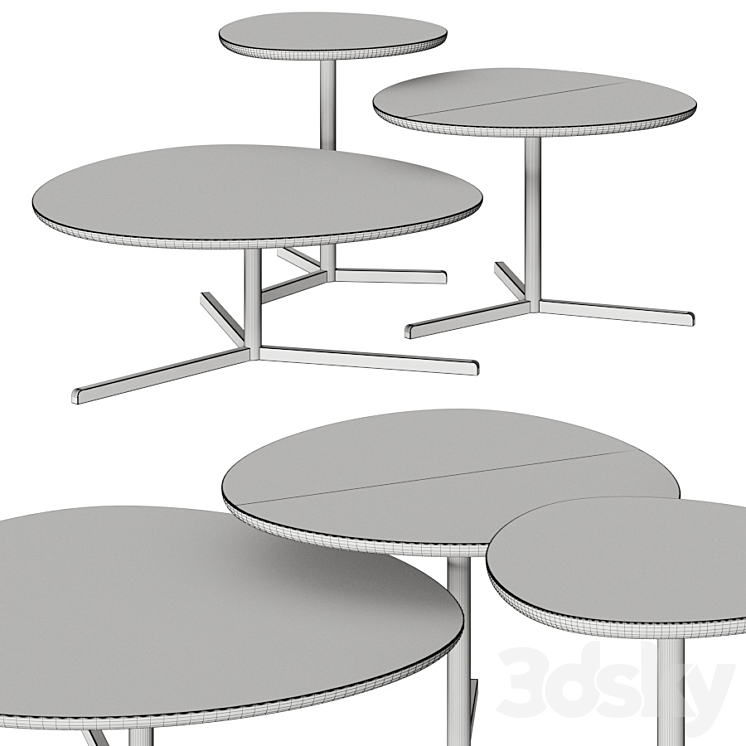 Sicis Pick Coffee Tables 3DS Max - thumbnail 2