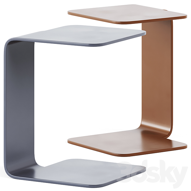 Side Table 9500 – 028 by Vibieffe 3DS Max Model - thumbnail 2