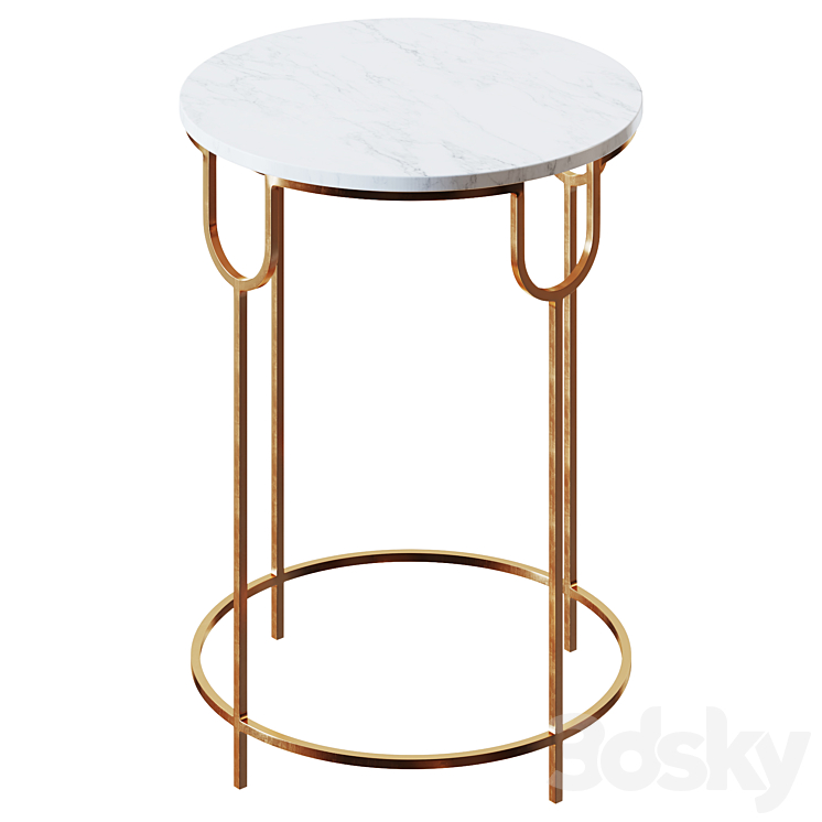 Side table Bettina Side Table 3DS Max Model - thumbnail 1