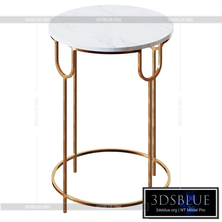 Side table Bettina Side Table 3DS Max - thumbnail 3