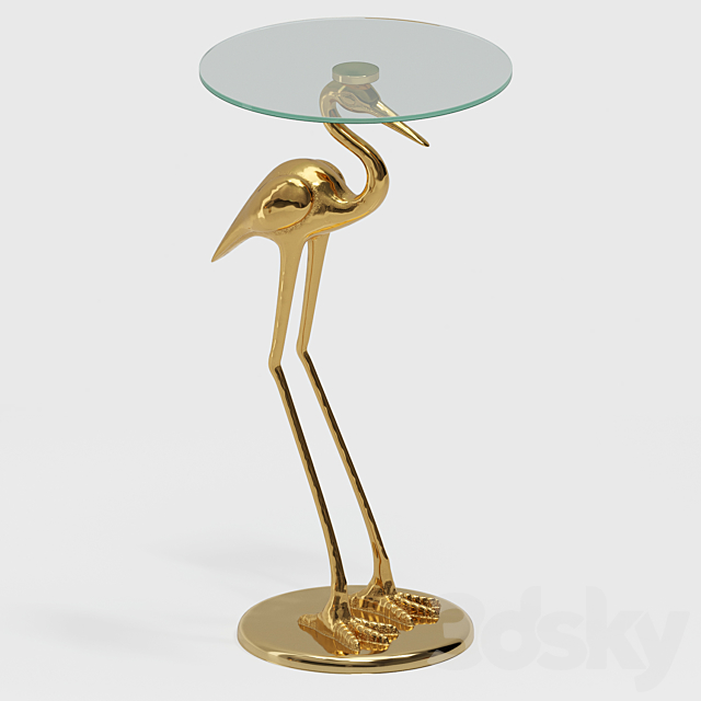 Side table Crane 3DS Max Model - thumbnail 2