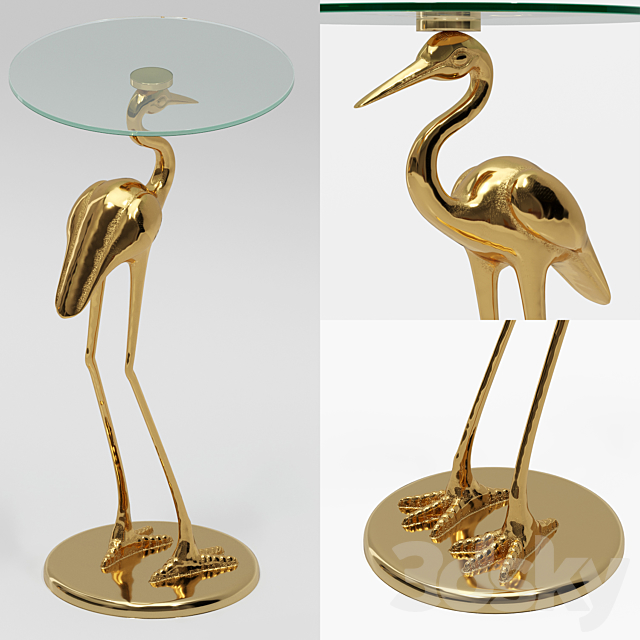 Side table Crane 3DS Max Model - thumbnail 4