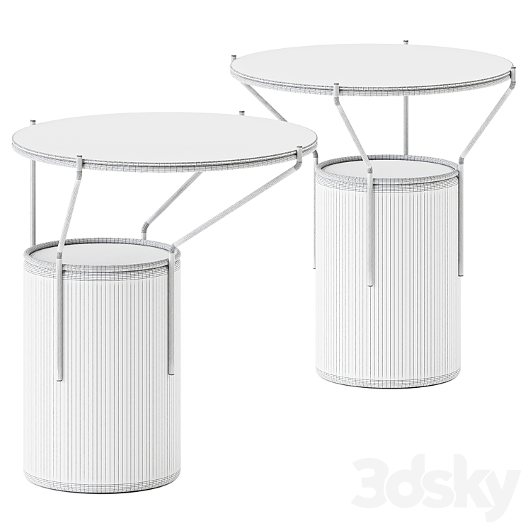 Side Table Frame by BlackCork \/ Side Table 3DS Max Model - thumbnail 2