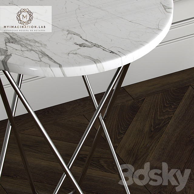 Side table Line from e’NIGMA-code 3DS Max Model - thumbnail 2