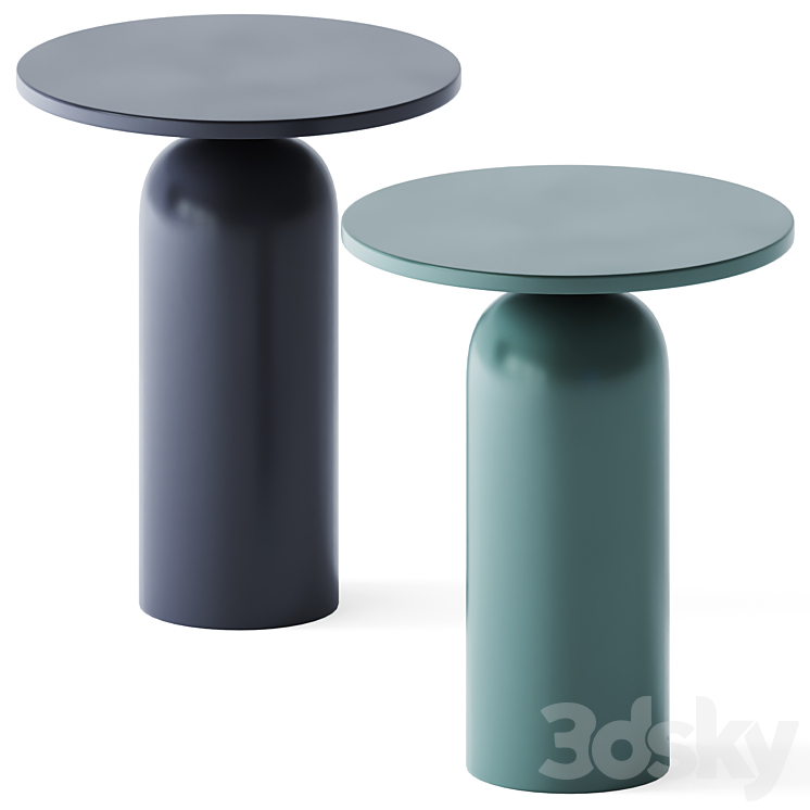 Side Table Martini by CB2 3DS Max - thumbnail 2