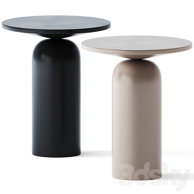 Side Table Martini by CB2 3DS Max Model - thumbnail 1