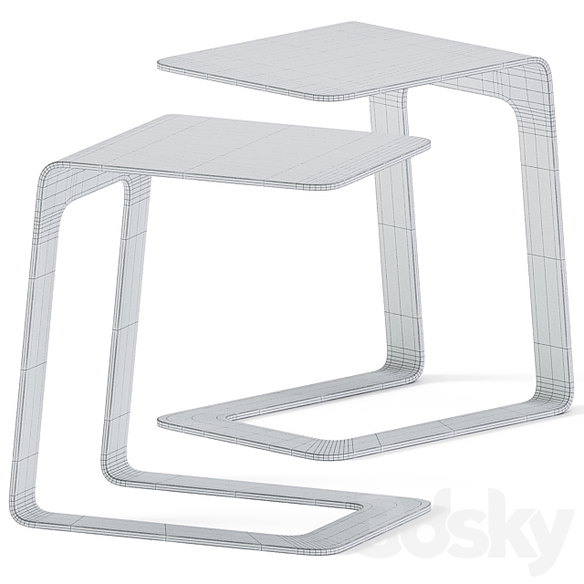 Side Table Open 32 by Manutti 3DSMax File - thumbnail 3