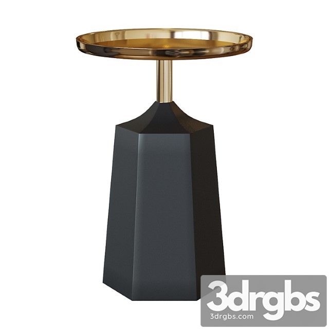 Side Table Plump Gold Coffee Table 3dsmax Download - thumbnail 1