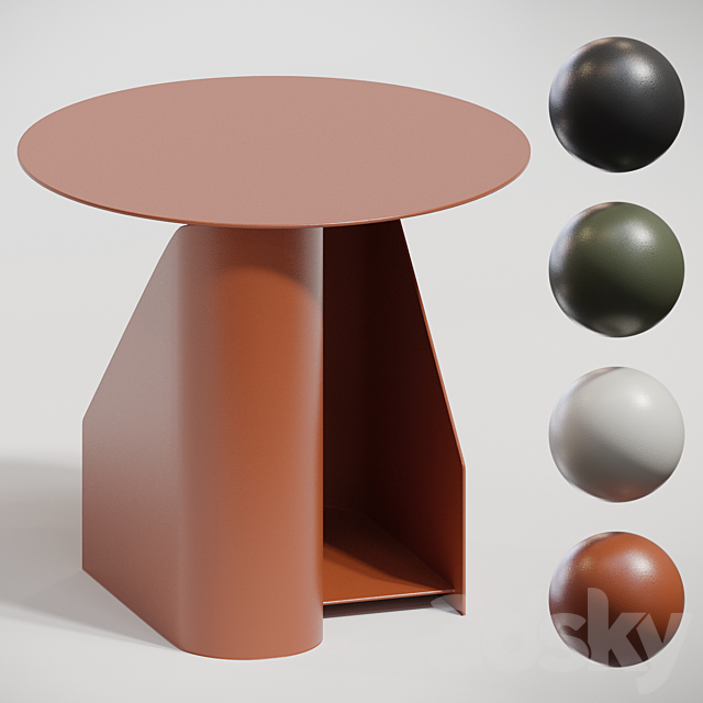 Side table SENTRUM WOUD 3DS Max Model - thumbnail 2