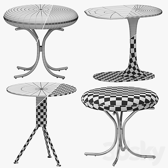 Side table set 3DSMax File - thumbnail 2